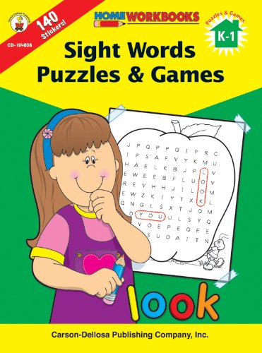 book Sight Words Puzzles & Games