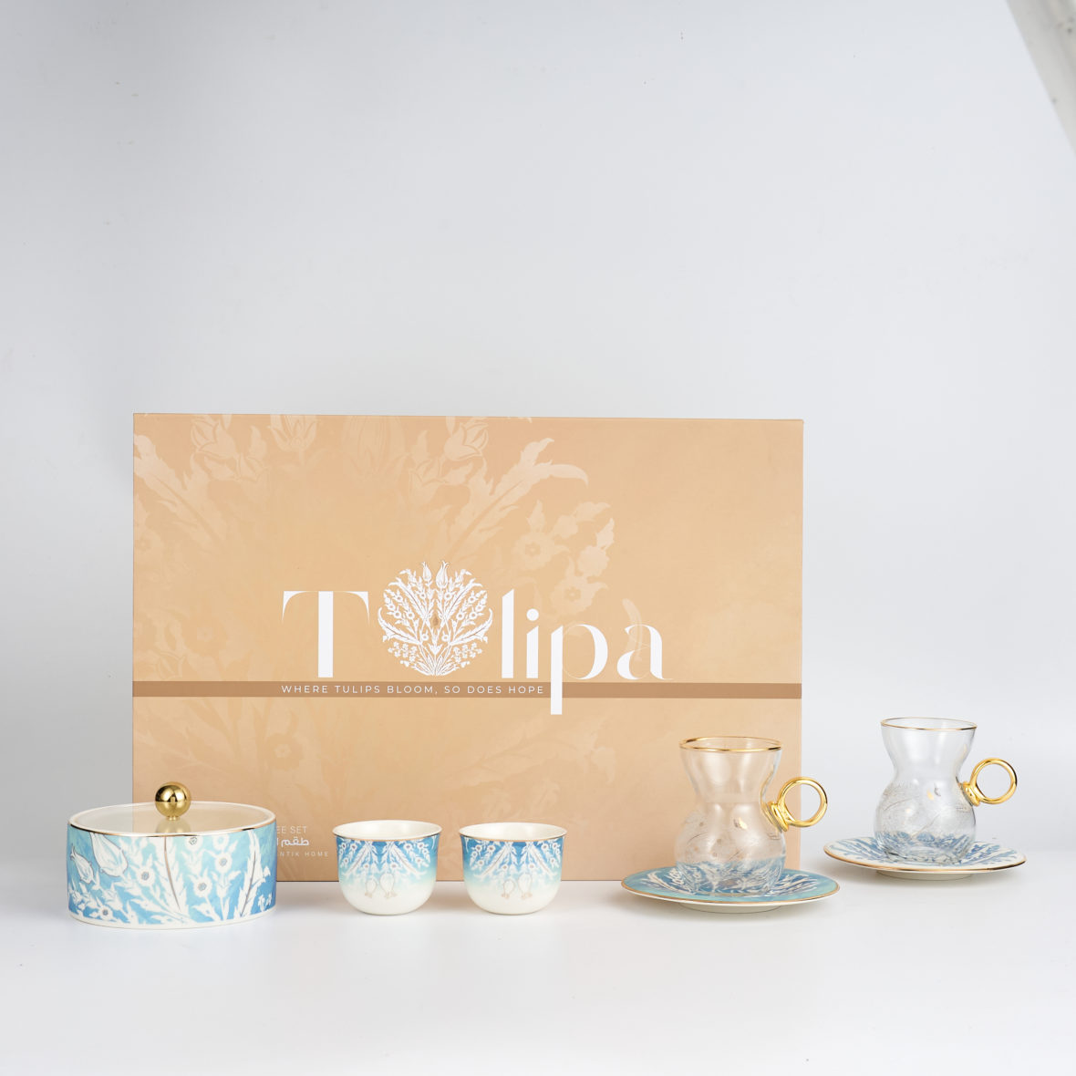 20 Pc Tea set-BLUE