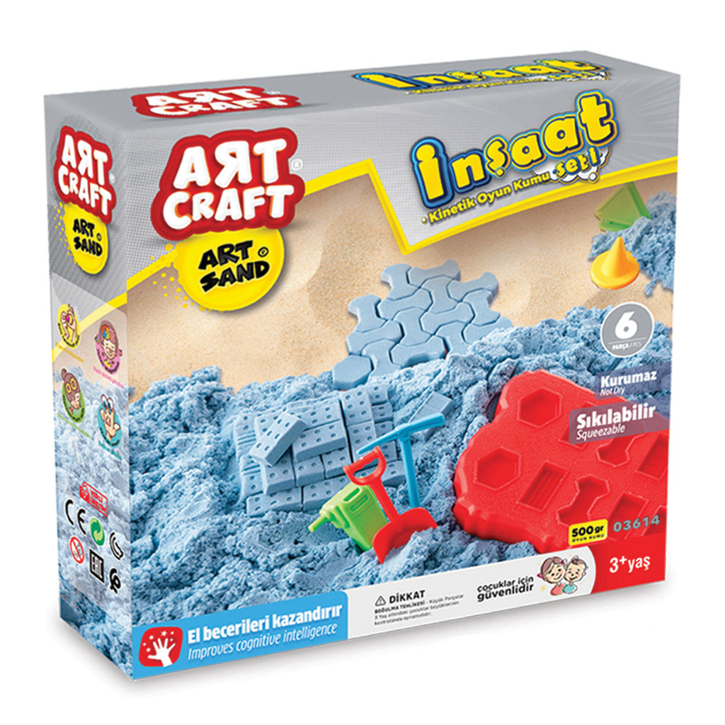 Art Craft 500 gr Build Modelling Play Sand Set