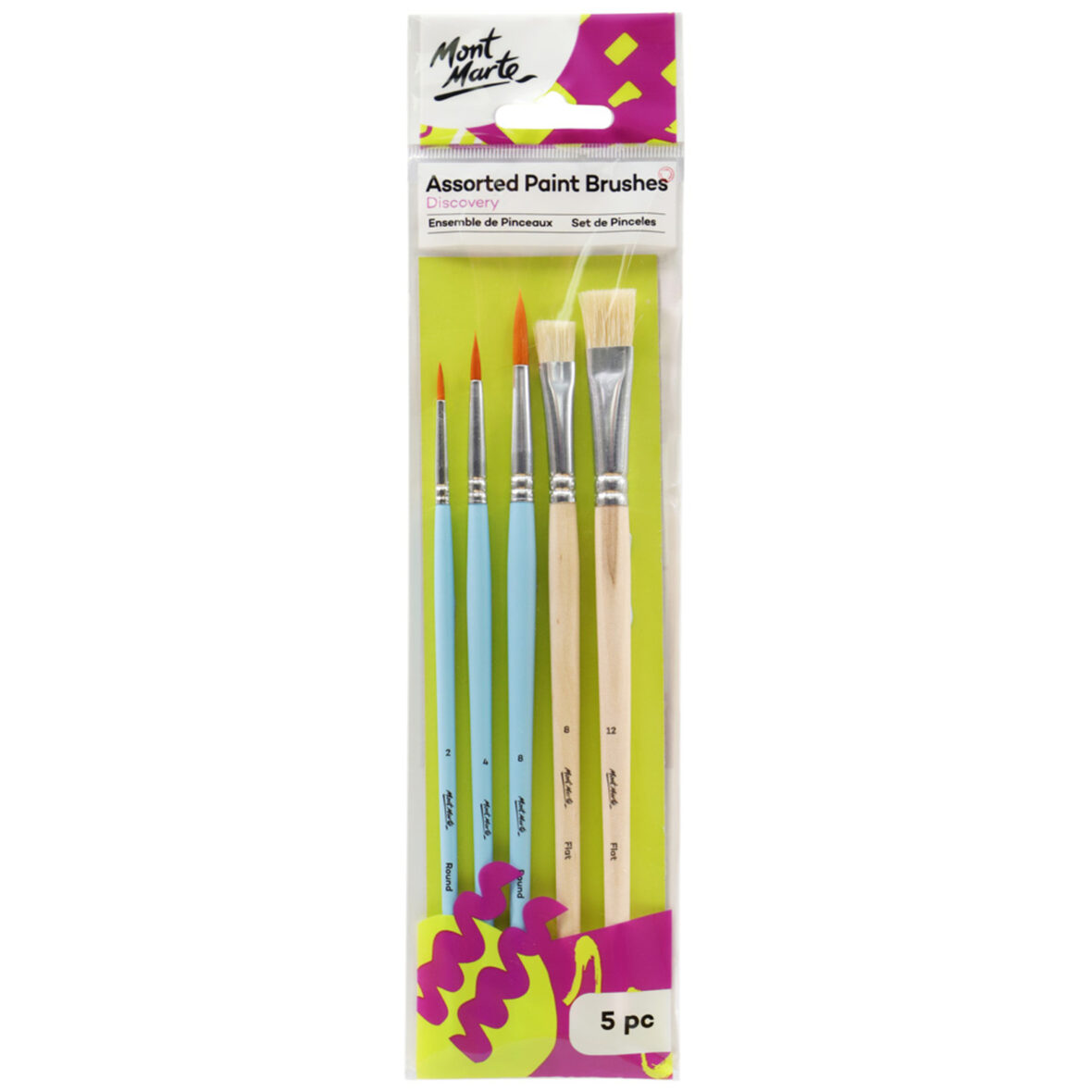 Mont Marte Discovery Paint Brush Set – 5pc