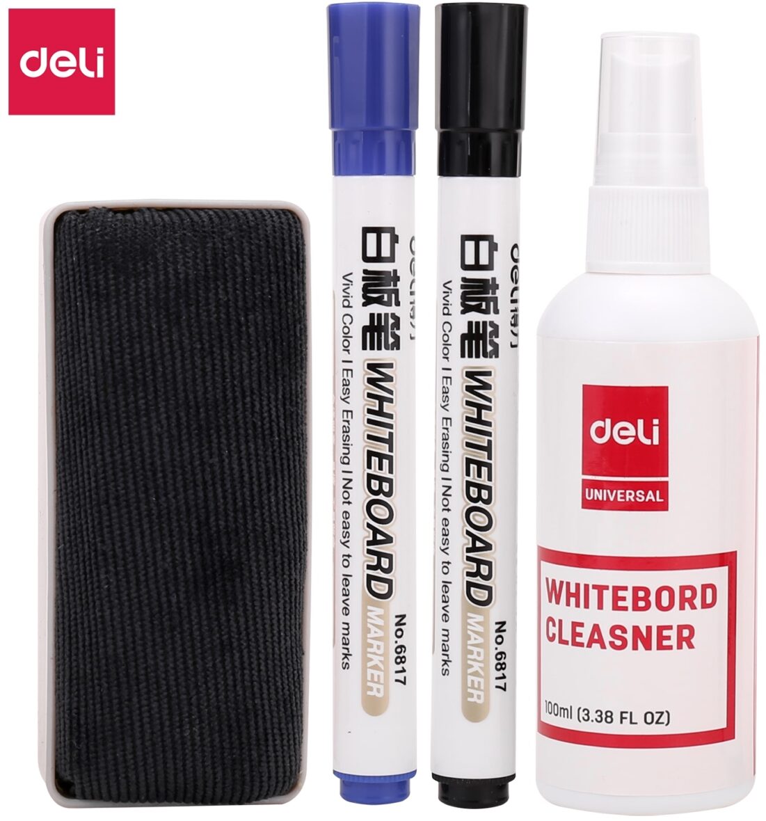 Deli Whiteboard Cleaner Set