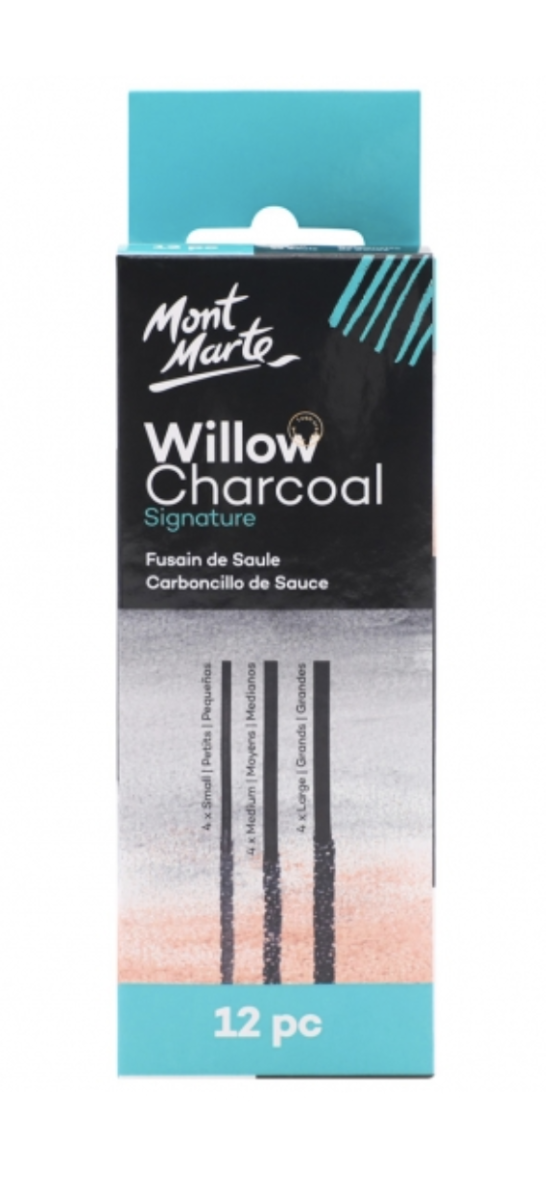 Mont Marte Charcoal – Willow Charcoal 12pc